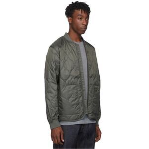 Carhartt WIP Green Volta Bomber Liner Jacket with Ribbed Cuffs size XS